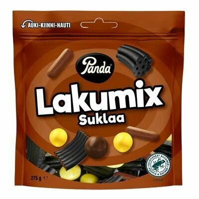 Жевательный мармелад с шоколадом Panda Lakumix Suklaa, 275 г (Финляндия)