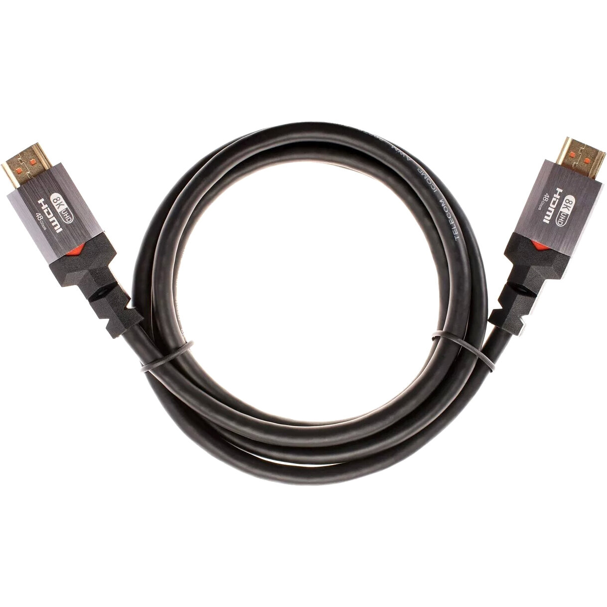Кабель HDMI 19M/M,ver. 2.1, 8K@60 Hz 1.5m метал разъемы, Telecom <TCG365-1.5M> VCOM Telecom TCG365-1.5M - фото №17
