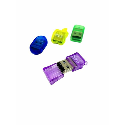 Переходник USB-MicroSD Цвет МIX2 картридер переходник usb microsd цвет синий