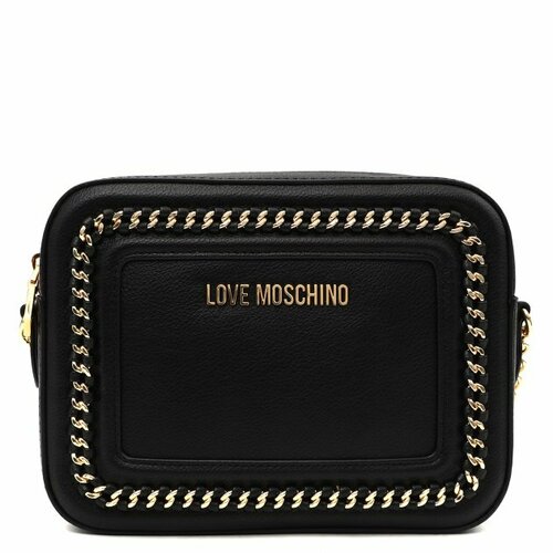 Сумка кросс-боди LOVE MOSCHINO, черный liya позолоченное колье из крупных звеньев chunky link chain с эмалью