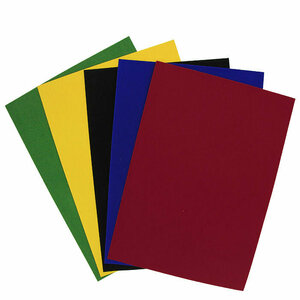 Цветная бархатная бумага для творчества А4 "Fancy", 5 цветов. FD010010