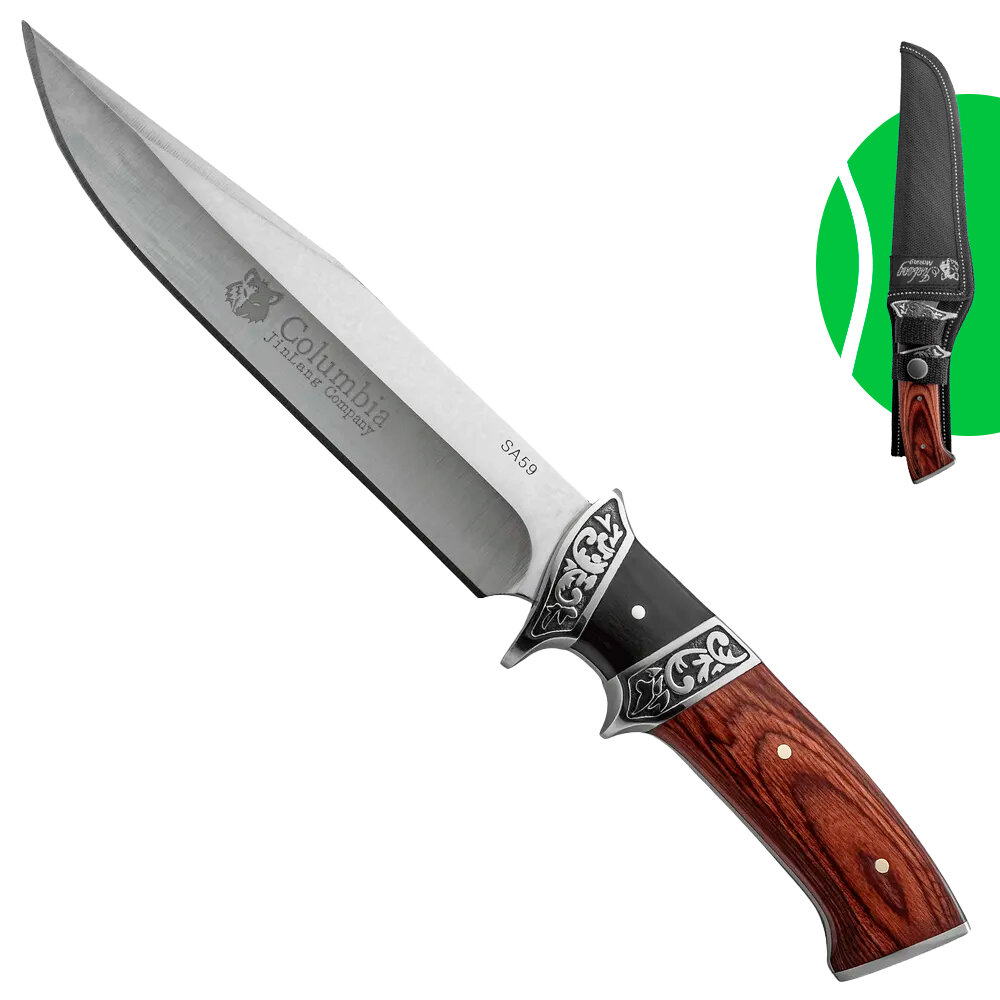 Нож охотничий, туристический, длина клинка 18 см, чехол в комплекте