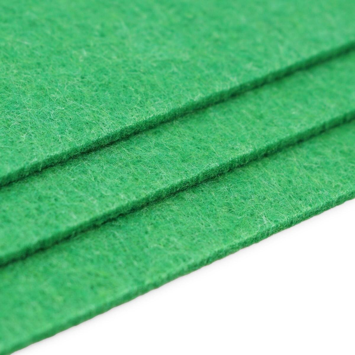 Фетр Astra&Craft Листовой жесткий, 3 мм, 20х30 см, цвет AF844, зеленый, 3 шт