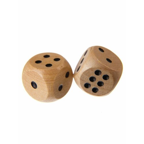 Кости игральные 2 шт 15 мм Mr. Fox деревянные зарики для нард кубики игральные для настольных игр