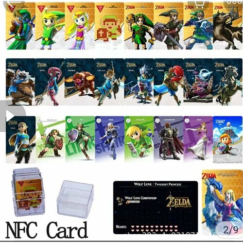 Игровые карты Amiibo Zelda 25 штук 198800₽