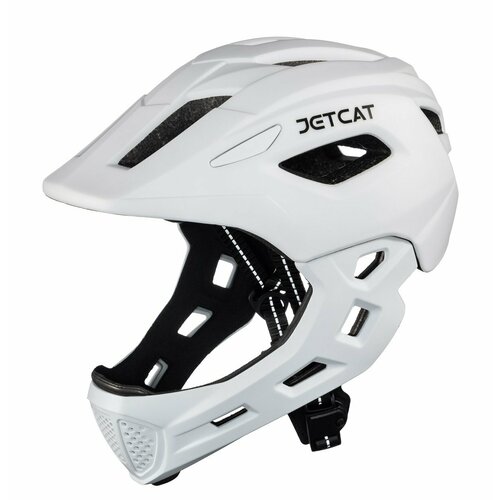 Шлем JETCAT - Start - White - размер S (52-56см) защитный велосипедный велошлем детский