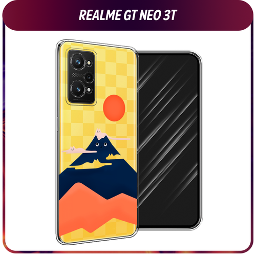 Силиконовый чехол на Realme GT Neo 3T/GT Neo 2 / Реалми GT Neo 3T Кот-гора, прозрачный силиконовый чехол на realme gt neo 3t gt neo 2 реалми gt neo 3t девушка с кофе прозрачный