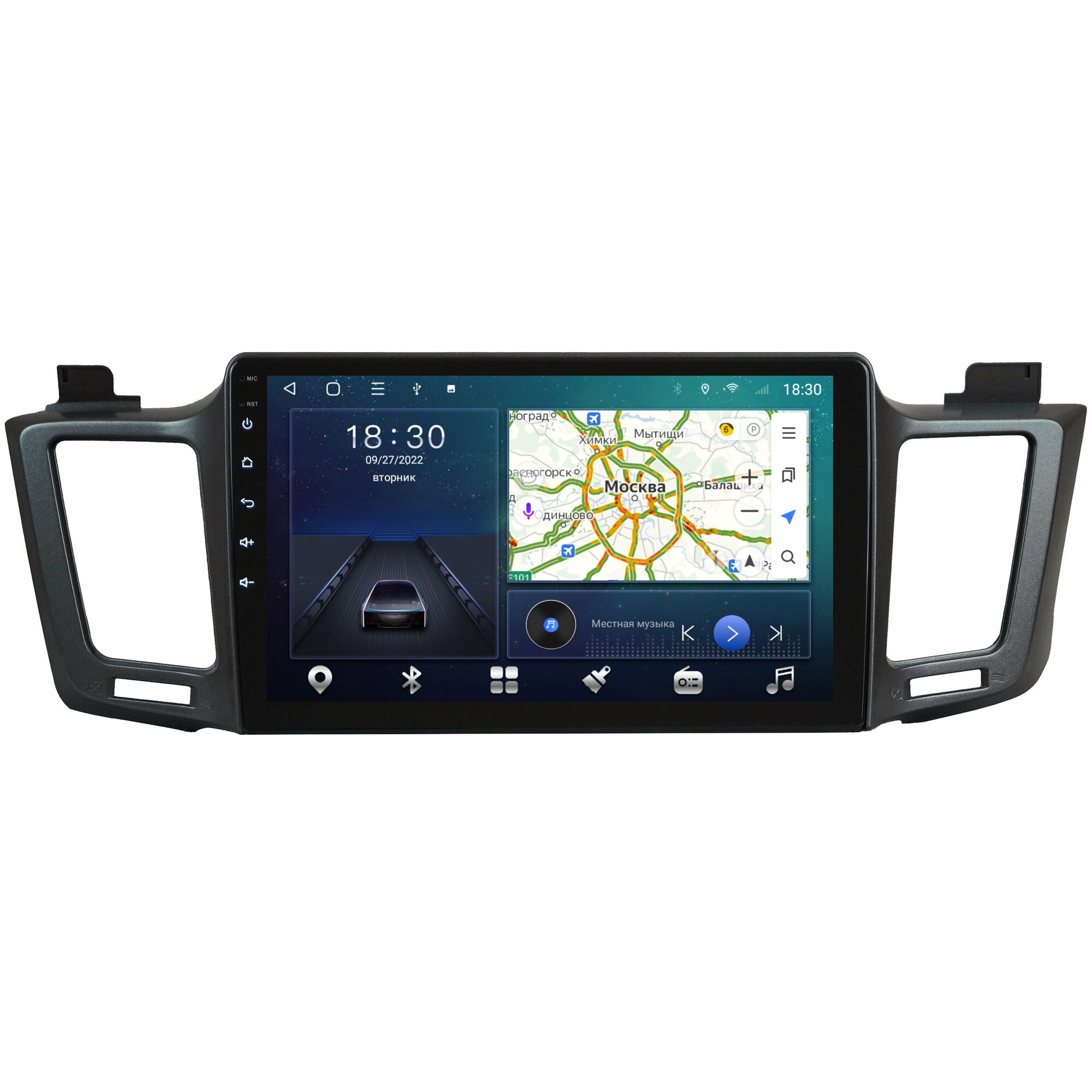 Магнитола CRS-300 Тойота Рав4 Toyota RAV4 2013-2020 - Android 13 - Процессор 8 ядер - Carplay - DSP 36 полос - 4G(Sim)