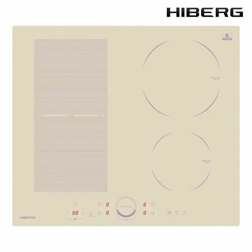 Индукционная варочная панель 59 см Hiberg i-MS 6049 Y бежевая 5990000₽