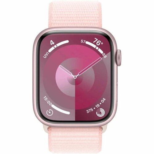 Умные часы Apple Watch Series 9 41 мм Aluminium Case GPS, Pink Sport Loop
