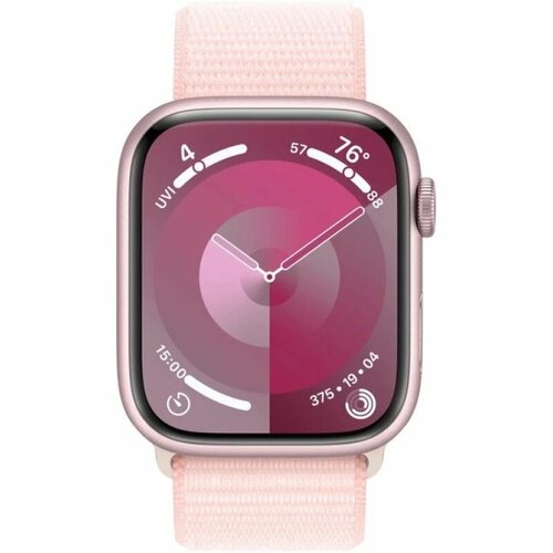 Умные часы Apple Watch Series 9 41 мм Aluminium Case GPS Pink Sport Loop 5050500₽