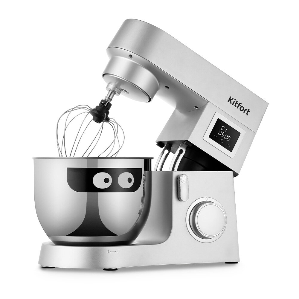 Цельнометаллический планетарный миксер Kitfort КТ-3435-2 серый