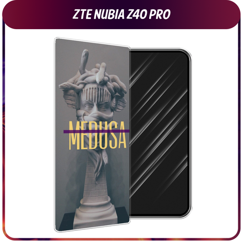 Силиконовый чехол на ZTE Nubia Z40 Pro / ЗТЕ Нубиа Z40 Про Medusa силиконовый чехол на zte nubia z40 pro зте нубиа z40 про пальмовые ветви арт прозрачный