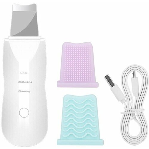 Ультразвуковой очиститель для лица и лифтинга кожи лица LEATHER SHOVEL 2 силиконовых насадки в комплекте 52200₽