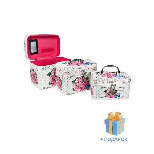 Сундучок для косметики и бижутерии, набор 3 шт.