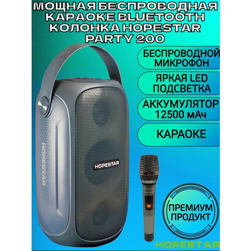 Мощная беспроводная караоке колонка HOPESTAR PARTY 200 1065100₽