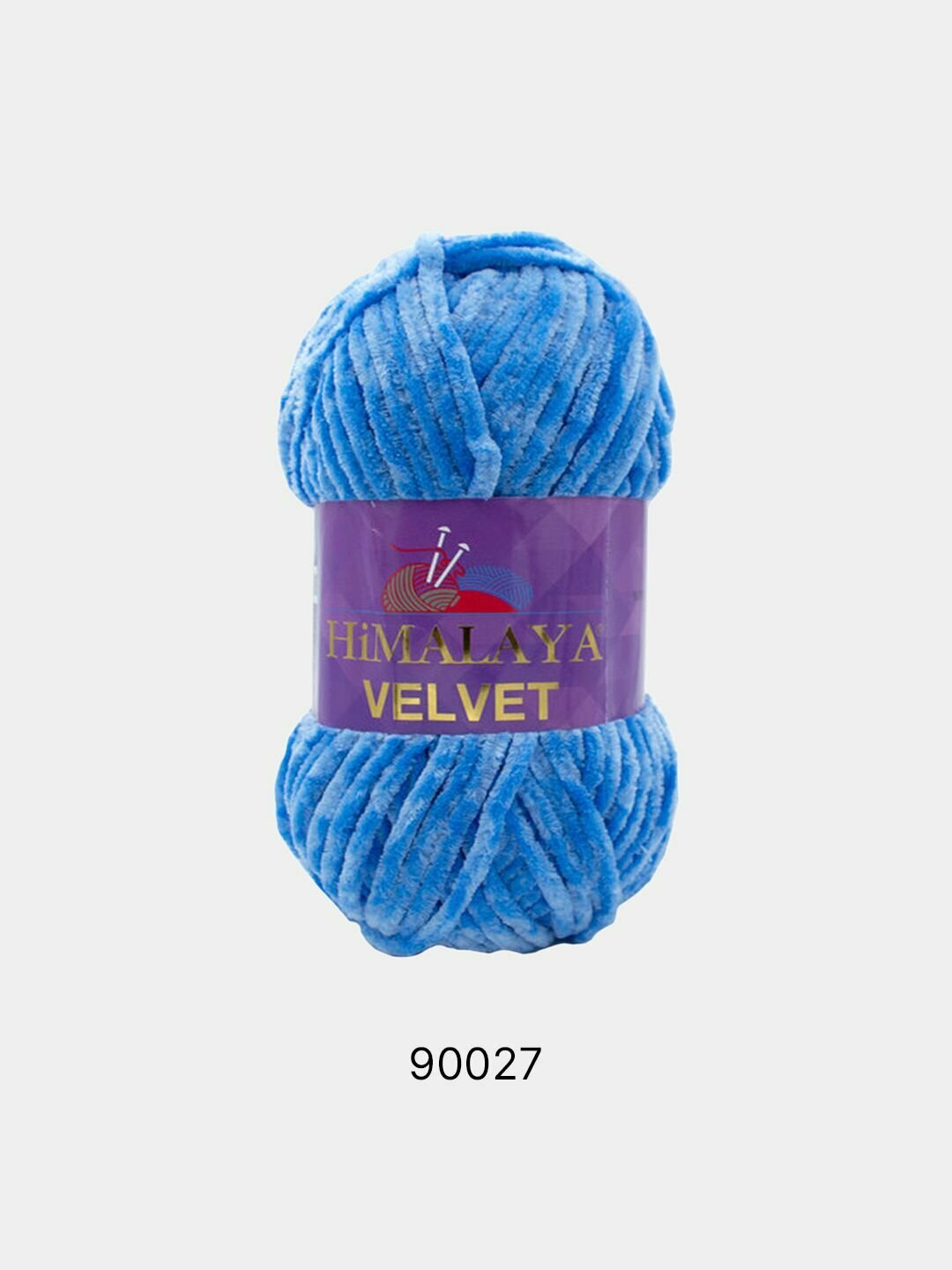 Пряжа Плюшевая Himalaya Velvet , Цвет Лазурный