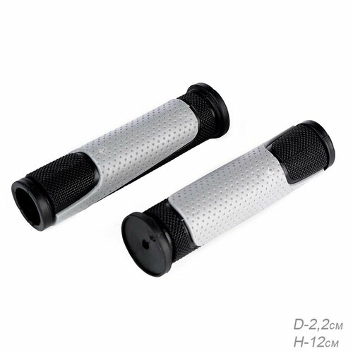 Грипсы 110 мм, комплект 2 штуки, черный, материал: PVC / BG-GB110PVC /уп 200/