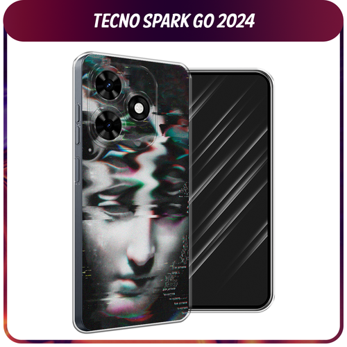 Силиконовый чехол на Tecno Spark Go 2024/Spark 20C / Текно Спарк Го 2024/Спарк 20C Glitch Art силиконовый чехол на tecno spark go 2024 spark 20c текно спарк го 2024 спарк 20c зеленый карбон