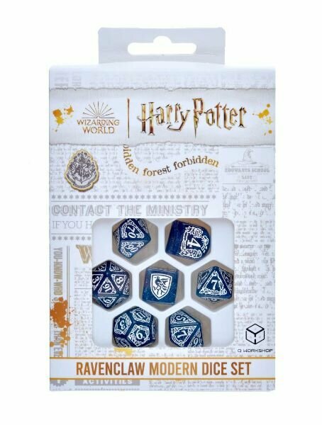 Набор кубиков Harry Potter. Ravenclaw Modern Dice Set - Blue