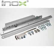 Дверной доводчик врезной скрытого монтажа INOX CDC9024 EN 2-4 c фиксацией открытого положения