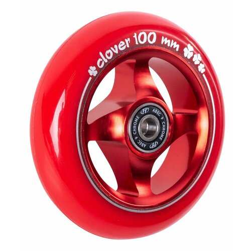 Колесо для самоката X-Treme 100*24мм Clover red колесо для самоката x treme 100 24мм 5 y grey