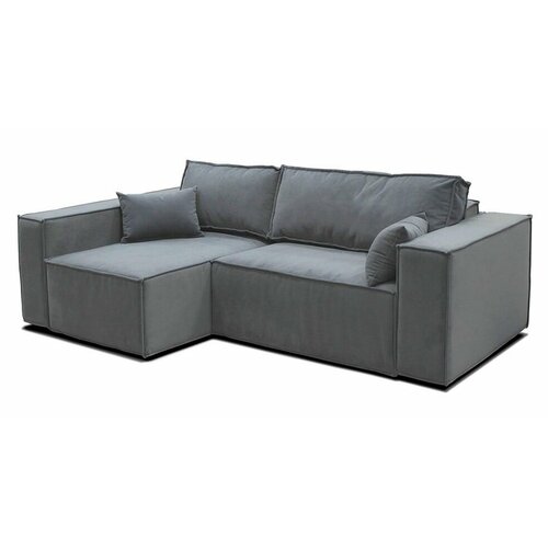 Диван угловой Норд-Лофт-2 серый Левый угол