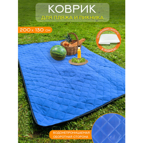 Плед для пикника и отдыха 130х200 см Плед-трансформер 4в1 подушка дождевик плед сумка 1579₽