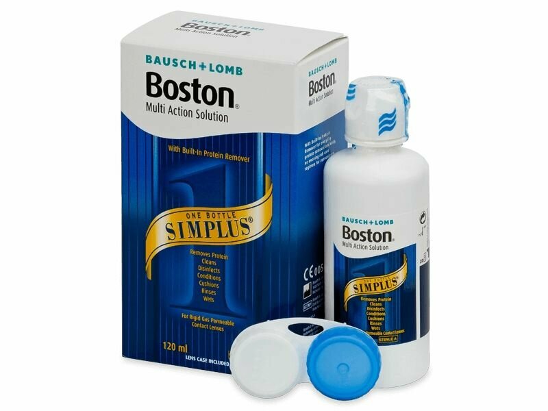 Картинки Раствор для жестких контактных линз Boston Simplus 120 мл Bausch + Lomb