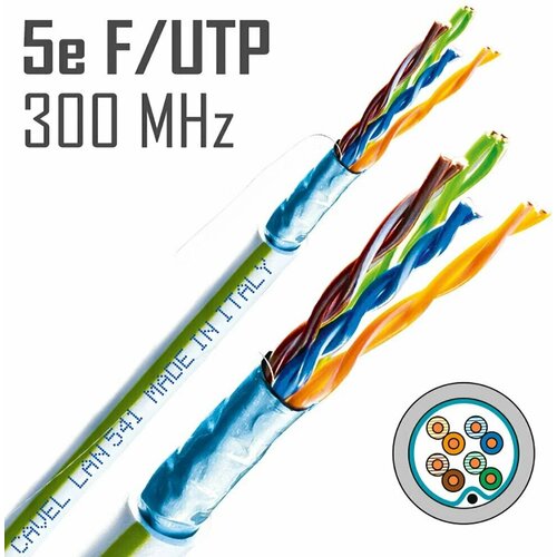 Кабель витая пара CAVEL LAN 541 VE 5e F/UTP 4x2x0,51 24AWG PVC (Италия) 50м.