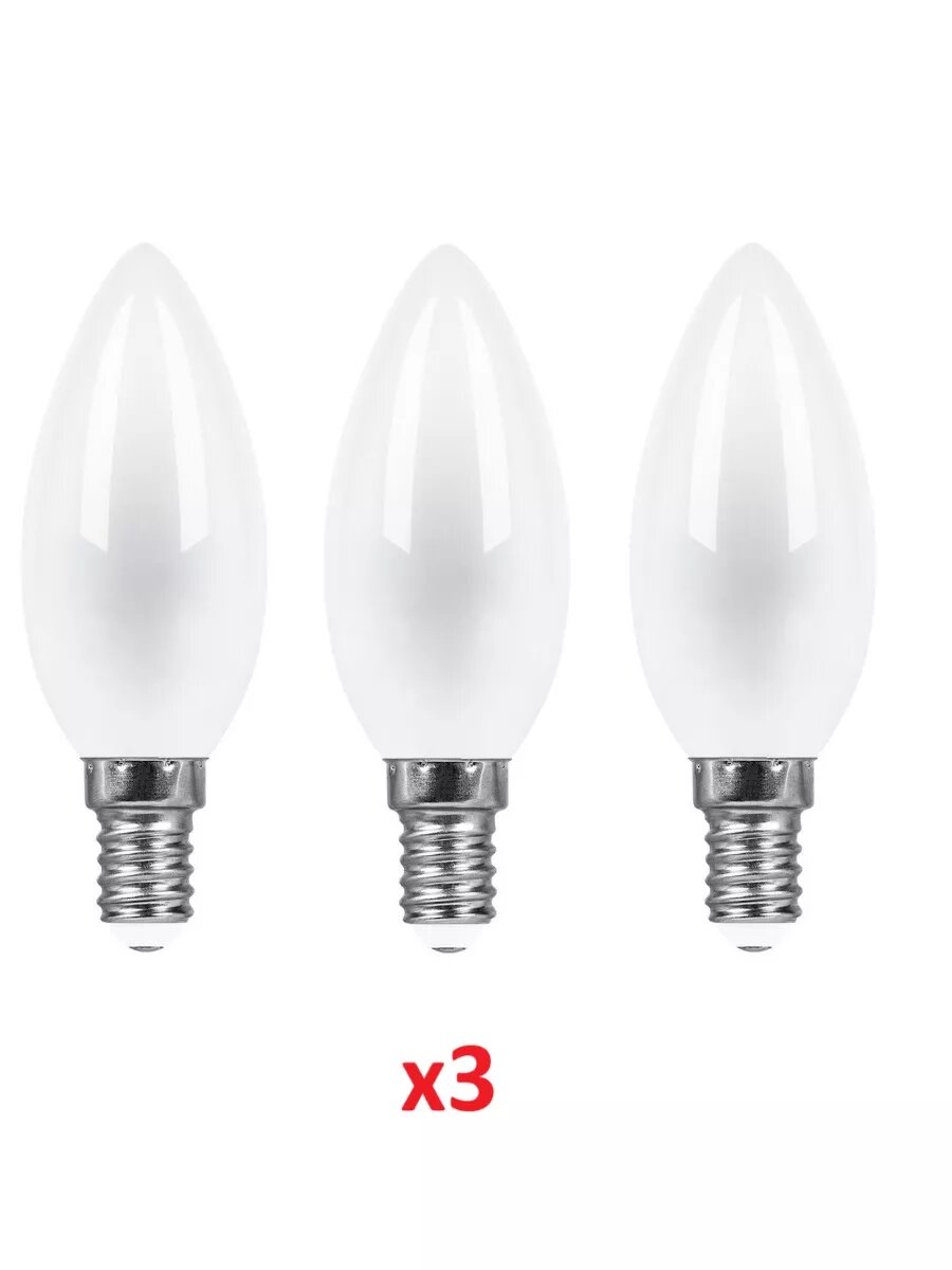 Лампа светодиодная E14 11W 2700K 3 шт