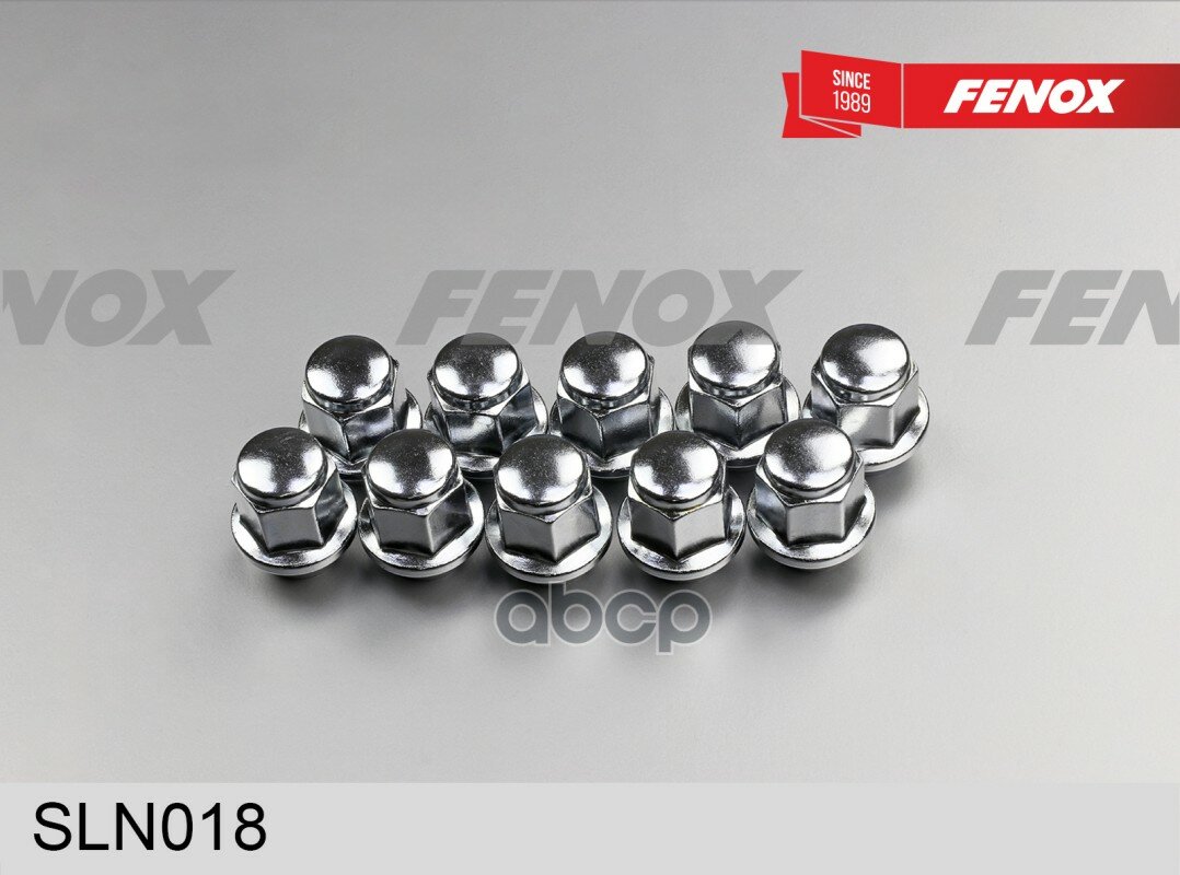 Колесная гайка M12x1.5/S19/H31.2 - хром, сталь FENOX арт. SLN018