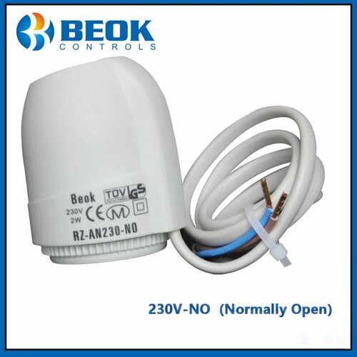 Электропривод для системы теплых полов латунный 230V нормально открытого типа 1323₽