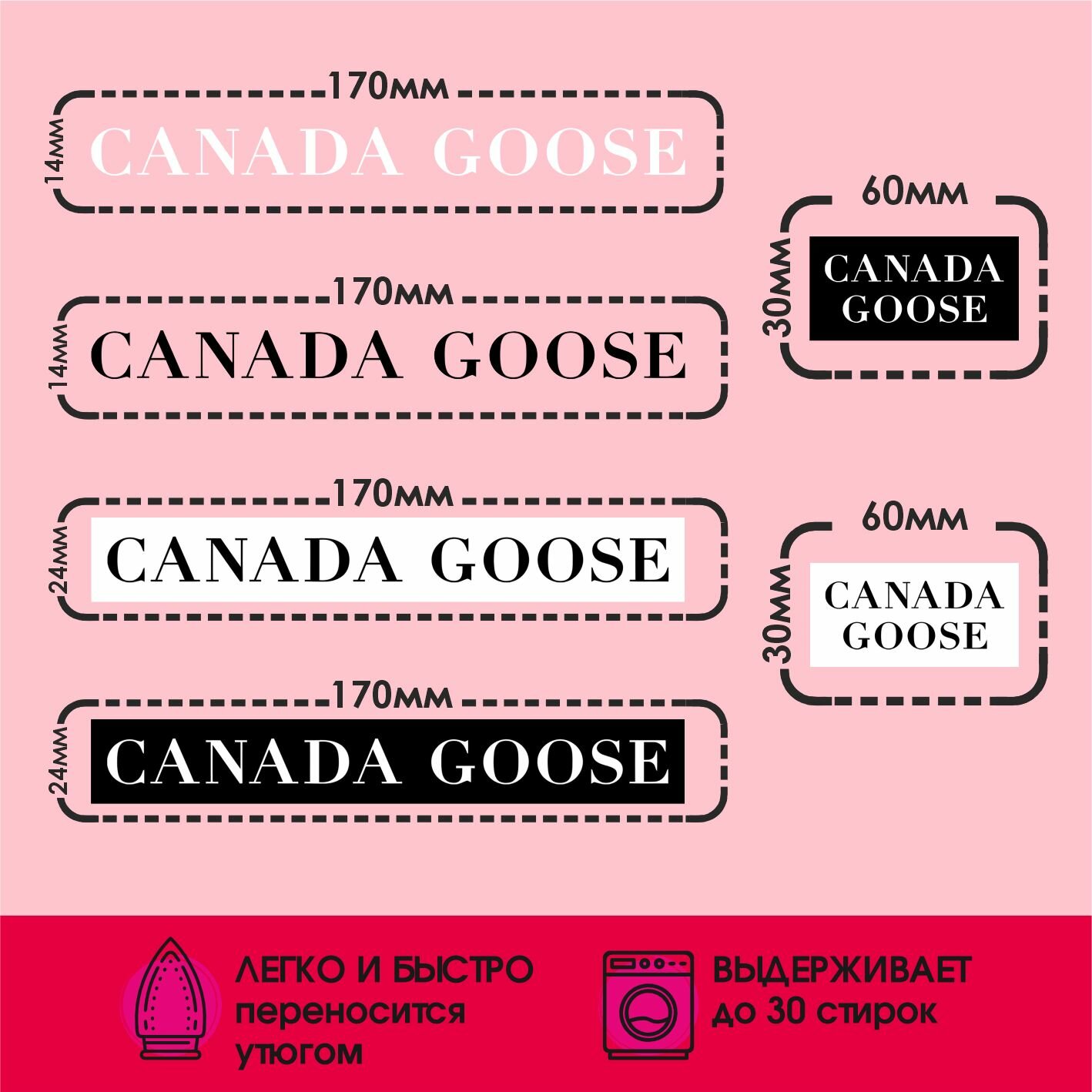 Термонаклейка на одежду Канада гусс — фото 1