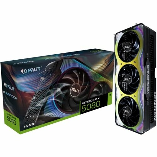 Видеокарта Palit GeForce RTX 5080 GAMEROCK 16G 211680₽