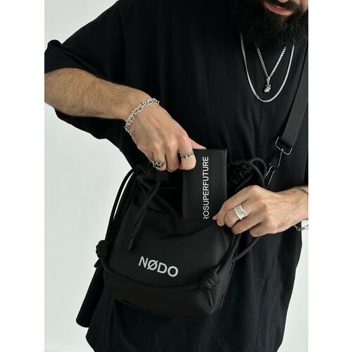 Сумка кросс-боди NODO A5 POCKET, фактура матовая, черный