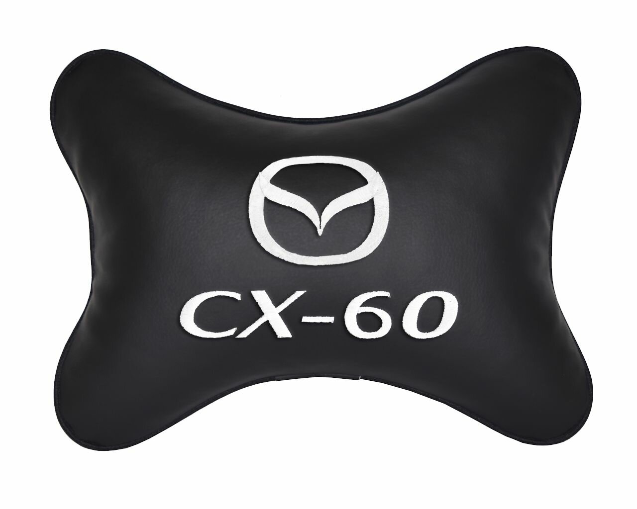 Подушка на подголовник автомобильная черная экокожа MAZDA CX-60
