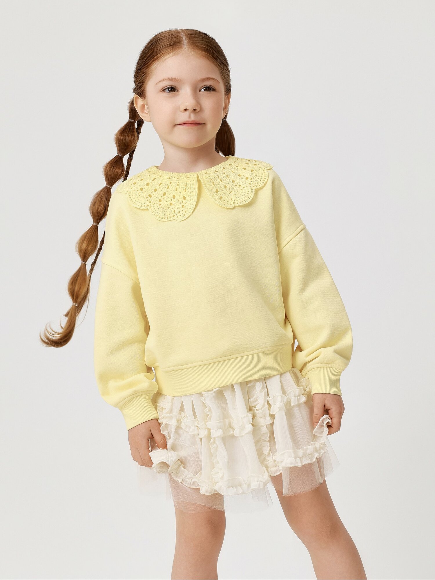 Свитшот Acoola, размер 116, светло-желтый