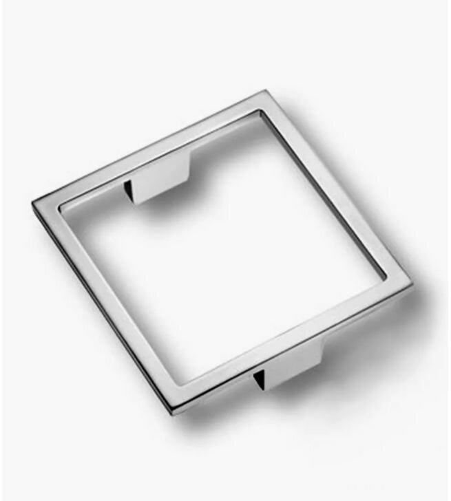 Ручка скоба мебельная глянцевый хром 96 мм