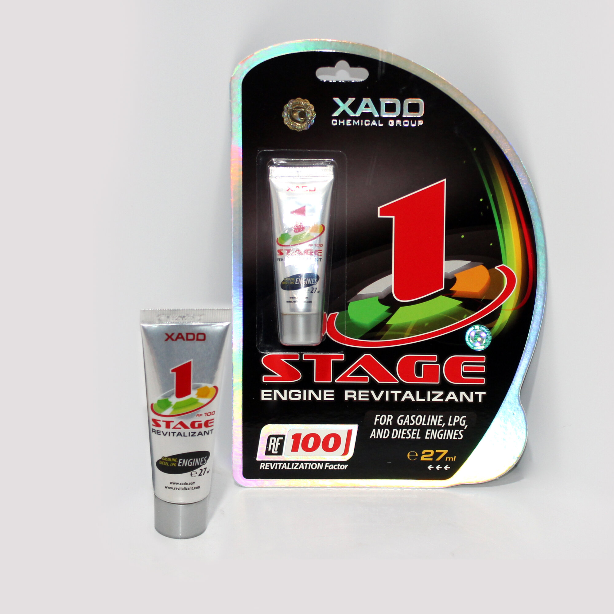 Ревитализант Xado 1 STAGE для бензинового и дизельного двигателя (туба в блистере)