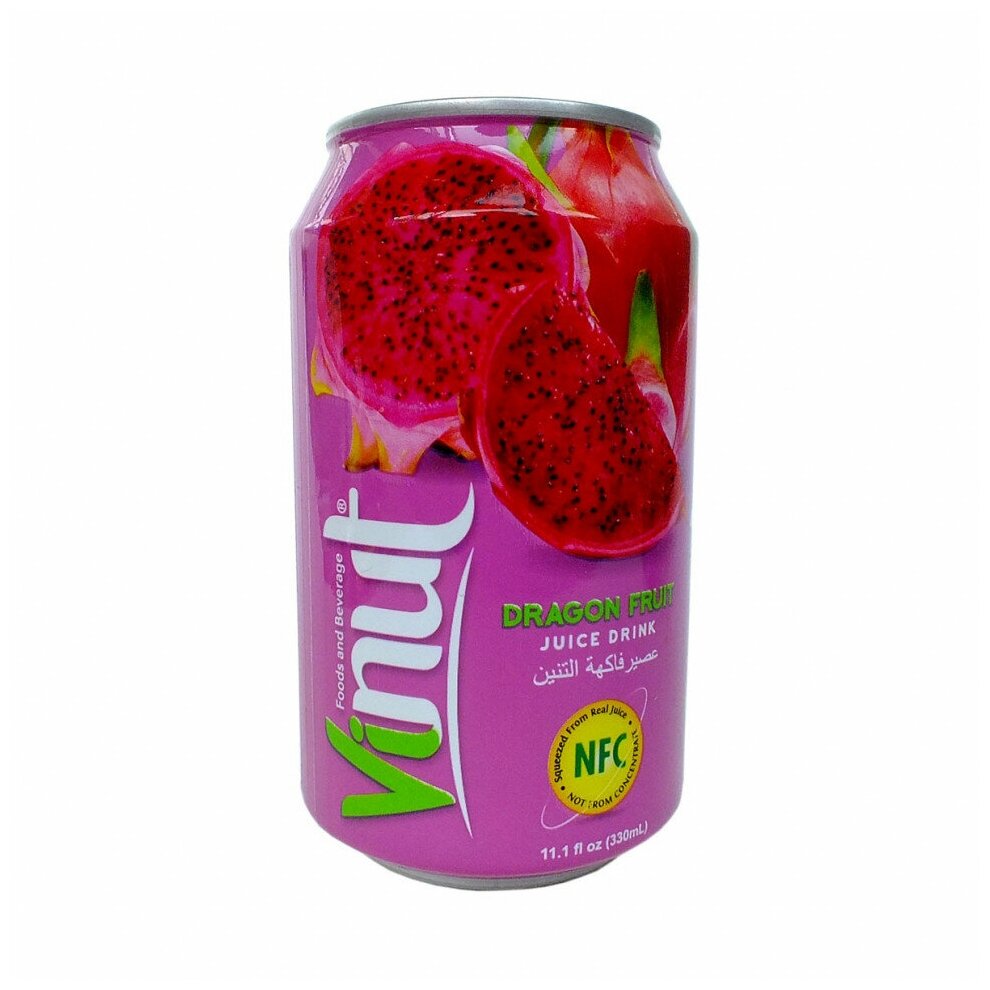 Напиток VINUT со вкусом Питахайи 330 мл - фотография № 3