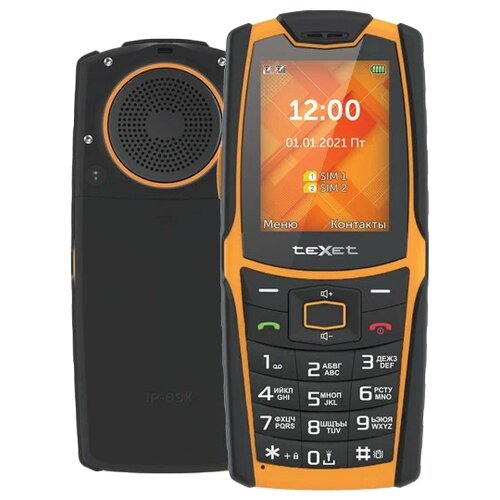 Мобильный телефон teXet TM-521R цвет черный-оранжевый 1 шт 585800₽