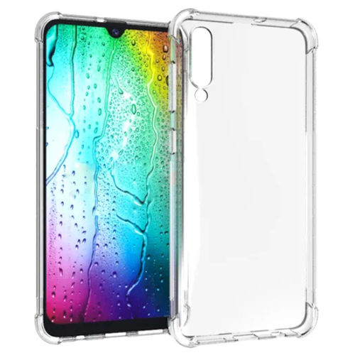 Чехол силиконовый для Samsung A750F, Galaxy A7 (2018), усиленные края, прозрачный