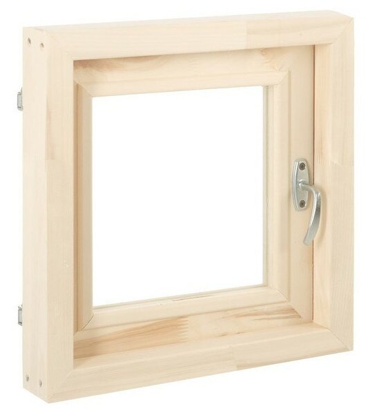 Окно, 40×40см, двойное стекло липа, внутреннее открывание - фотография № 2