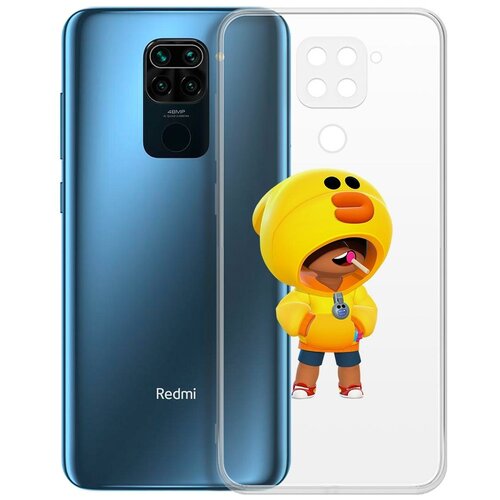 фото Чехол-накладка clear case brawl stars-леон салли для xiaomi redmi note 9 krutoff group