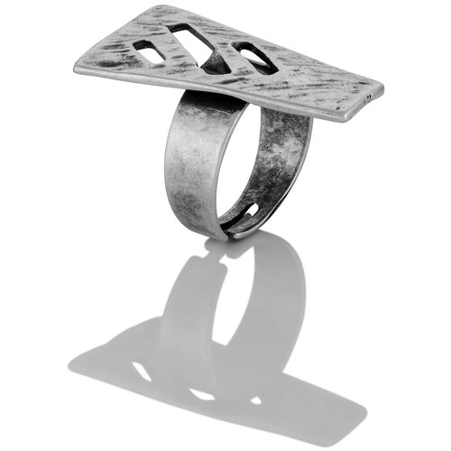 Кольцо L'attrice di base, размер 17, серебряный дизайнерское женское искусственно состаренное кольцо