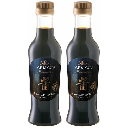 фото Соевый соус классический sen soy premium стеклянная бутылка 2 штуки по 220 мл