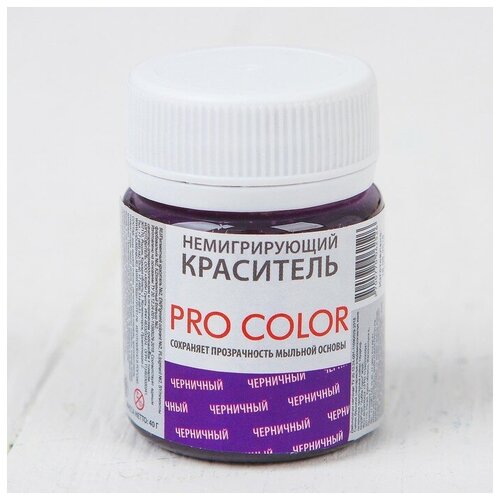 Краситель немигрирующий PRO Color, черничный, 40 г