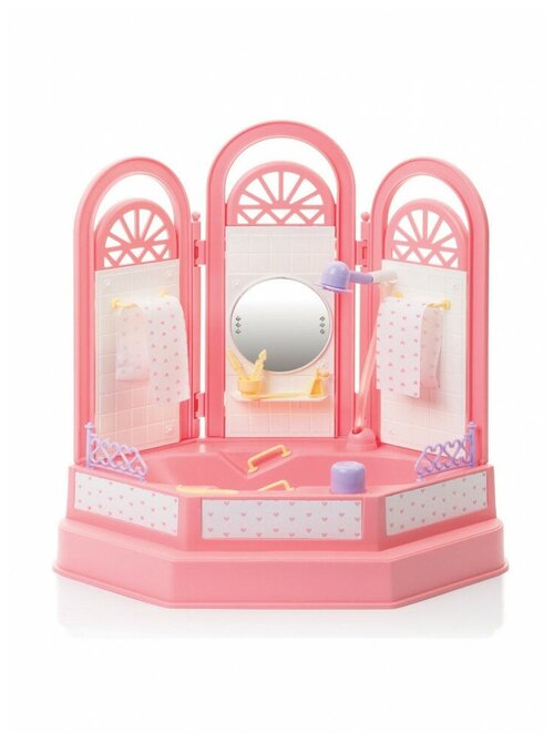 Мебель для кукол Огонек Ванная комната Маленькая принцесса, &Dstunters