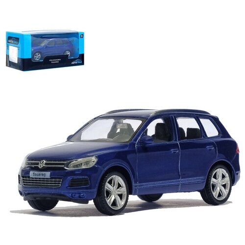 Машина металлическая VOLKSWAGEN TOUAREG, 1:43, цвет синий 2x headlight wiring harness adapters for 2004 2007 volkswagen touareg 7l6971071a